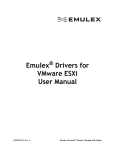 Emulex Drivers for VMware ESXi User Manual