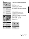 Schott-Fostec data sheets - lamps and accessories for light sources