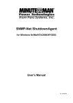Minuteman SNMP-NET ShutdownAgent User`s Manual
