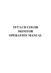 TFT LCD COLOR MONITOR OPERATION MANUAL