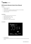 S-R6 Inverter Remote Control User Manual