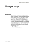 Operator Workstation User`s Manual: Defining PC Groups (11/01/01)