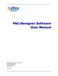 PAC-Designer Software User Manual