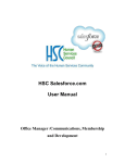 HSC Salesforce.com User Manual