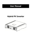 Hybrid PV Inverter User Manual