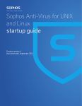 Sophos Anti-Virus for UNIX and Linux startup guide