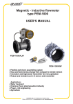 Magnetic - inductive flowmeter type PEM