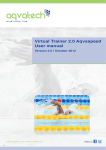 Virtual Trainer 2.0 Aqvaspeed User manual