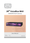2N VoiceBlue MAX - 2N Telekomunikace