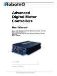 Advanced Digital Motor Controllers User Manual