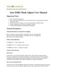 Suss MJB3 Mask Aligner User Manual