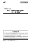 CC-Link Interface Option "OPC-E1-CCL"