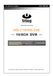HD-116/HD-108 16/8CH DVR