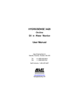 HYDROSENSE 3420 User Manual - Can