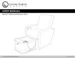 USER MANUAL - Meridian Pedicure Spas