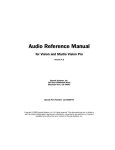 Audio Reference Manual