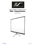 Tripod Portable Screens User Manual