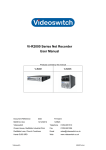 Vi-R2000 Series Net Recorder User Manual