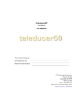 Teleducer 50 Manual - TX Technology, Corp.