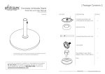 | Package Contents 2. Concrete Umbrella Stand