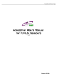 AccessMail Users Manual for NJMLS members