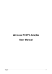 Wireless PC2TV Adapter User Manual