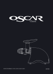 instruction manual for the oscar classic juicer