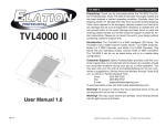 TVL4000 II User Manual