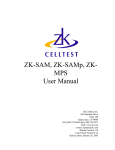 ZK-SAM, ZK-SAMp, ZK- MPS User Manual