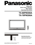 TX-86PW200A TX-76PW200A - Pdfstream.manualsonline.com