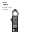 User`s Manual Clamp-on Power Datalogger Model - Cole