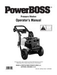 Operator`s Manual - Pressure Washer Expert