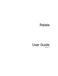 Relata User Manual