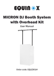 MICRON DJ Booth System with Overhead Kit