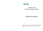 QUICK 3202 OPERATION MANUAL