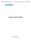 Acuview Software User Manual