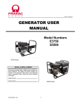 GENERATOR USER MANUAL