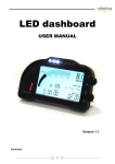 Manual LED dashboard