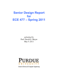 Senior Design Report for ECE 477 – Spring 2011