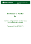 Invitation to Tender for
