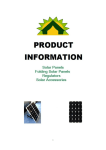 Product Booklet 26042013 - Portable Solar Panels & Caravan