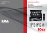 Boss Audio Car Stereos User Manual