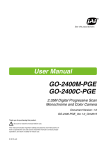 User Manual GO-2400M-PGE GO-2400C-PGE