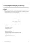 Tutorial: 2D Pipe Junction Using Hexa Meshing