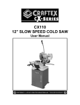 CX110 12” SLOW SPEED COLD SAW