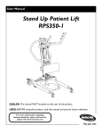 Stand Up Patient Lift RPS350-1