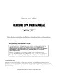 Infinity Pedicure Spa Chair User`s Manual