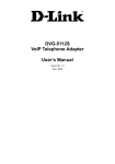 DVG-5112S VoIP Telephone Adapter User`s Manual - D-Link