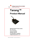 Tarang - Product Manual