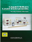 Liquid Helium Level Instruments Liquid Helium Level Instruments